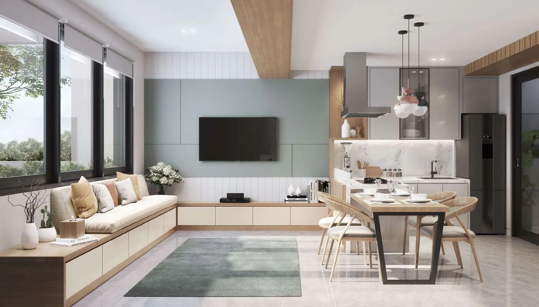 Arsitektur kontemporer modern Cherrywoods Bintaro