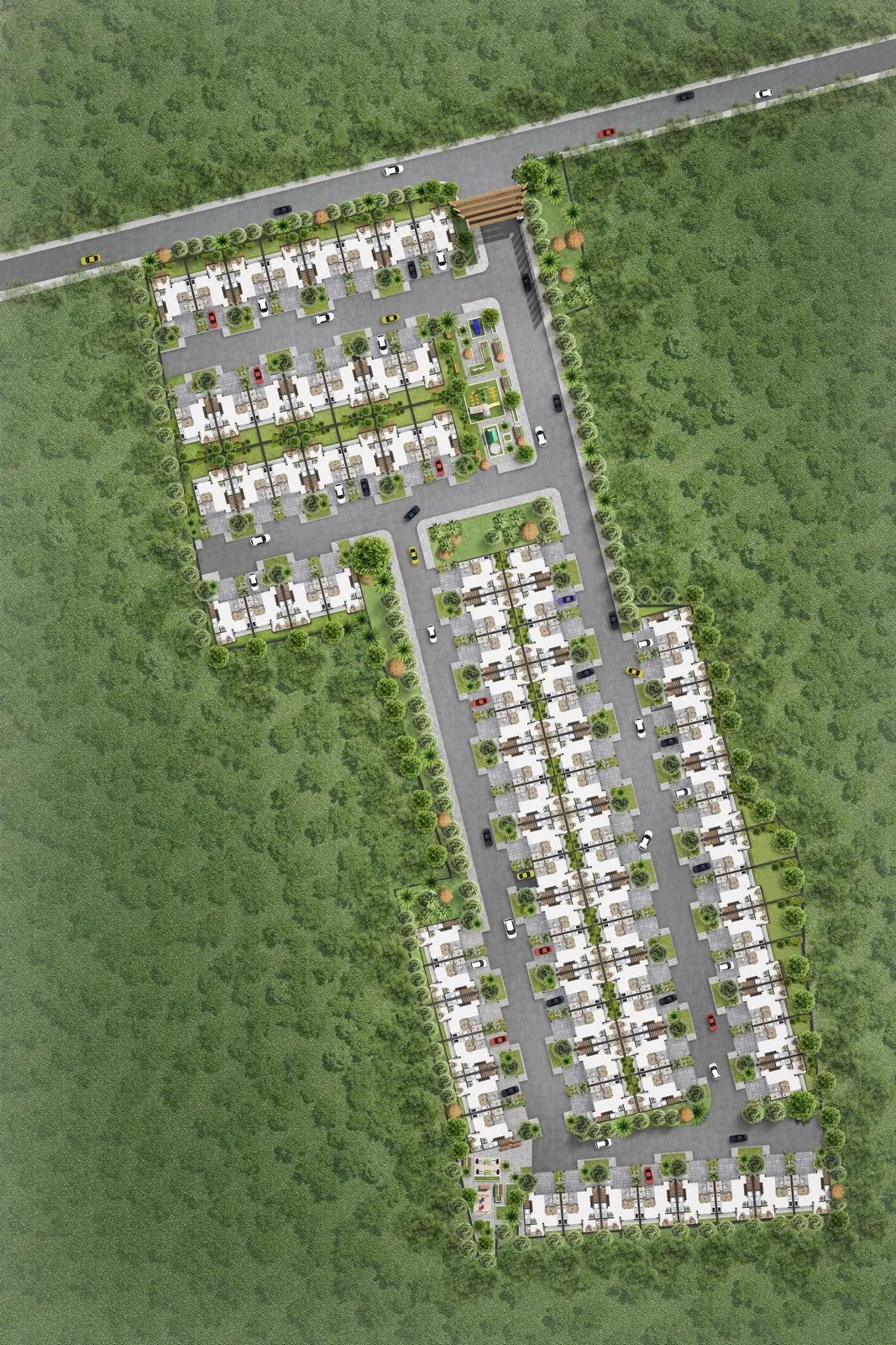 Gerbang masuk Cherrywoods Residences Bintaro